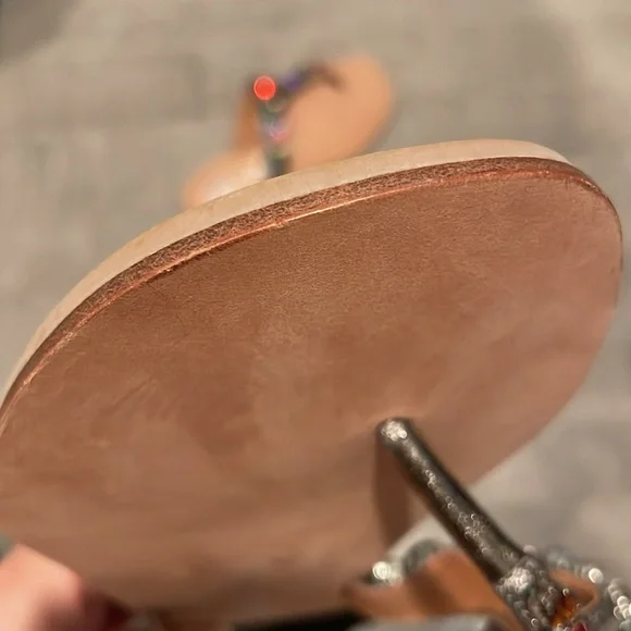 JEFFREY CAMPBELL Ibiza Naples Multicolor Jewel Embellished Sandals - Picture 11 of 16